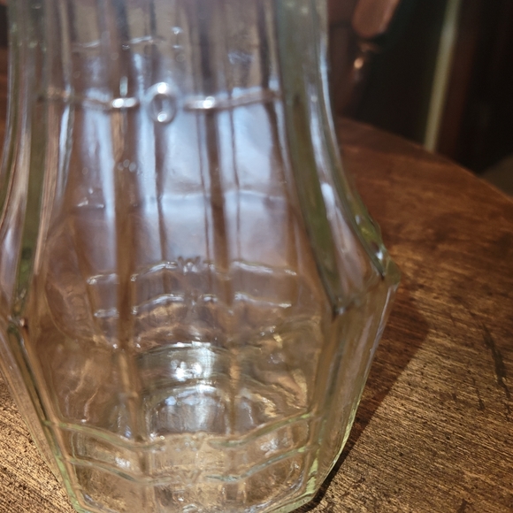 1980'S CLEAR GLASS CRUET - Picture 2 of 4